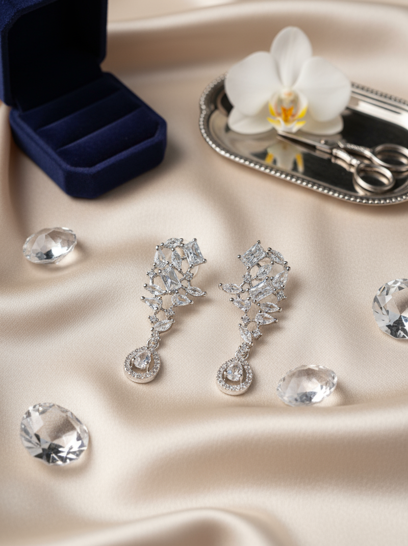 Crystal Cascade Luxury Chandelier Earrings