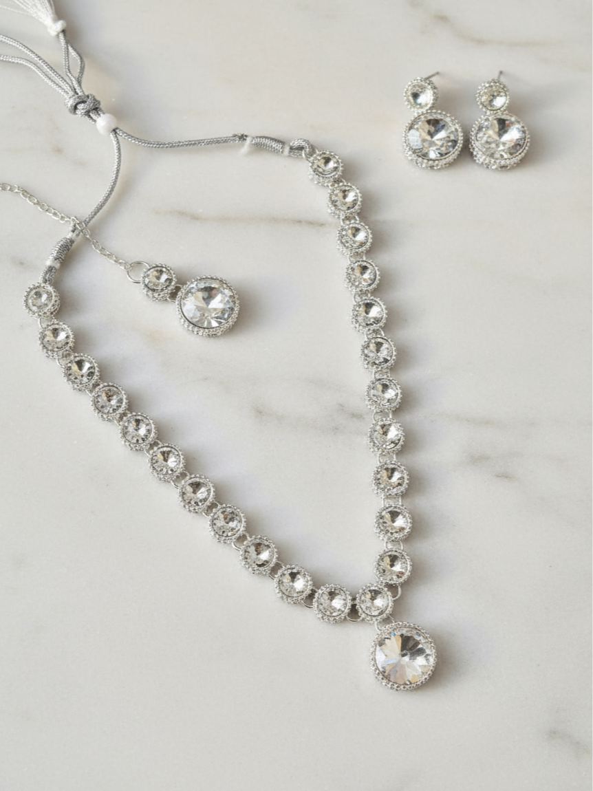 Celeste Crystal Necklace Set