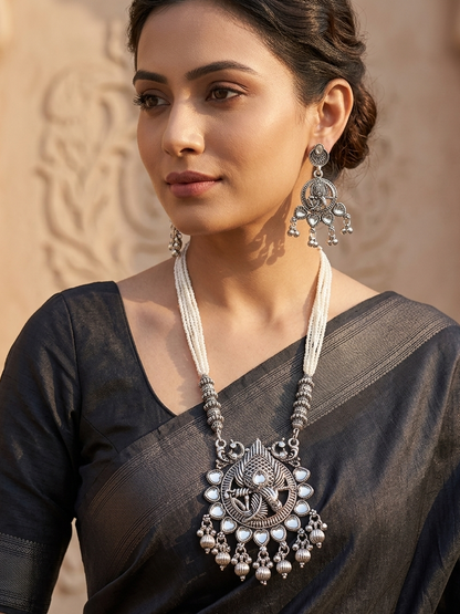 Mayura Antique Pearl Beaded Necklace Set