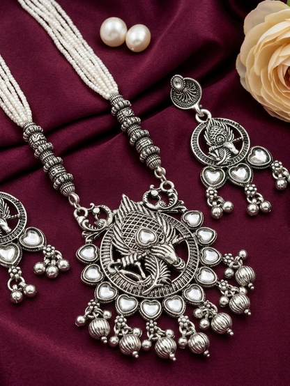 Mayura Antique Pearl Beaded Necklace Set