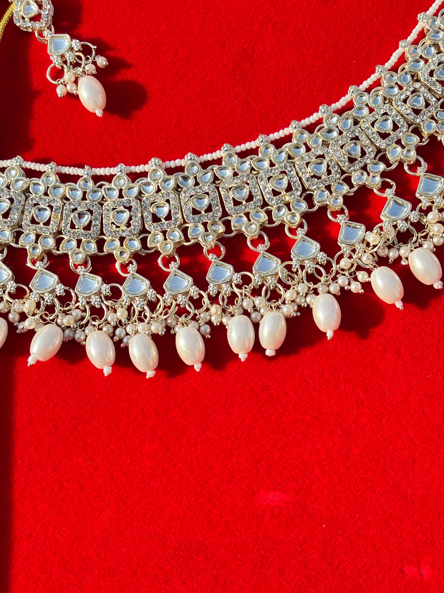 Royal Pearl and Kundan Bridal Jewellery Set