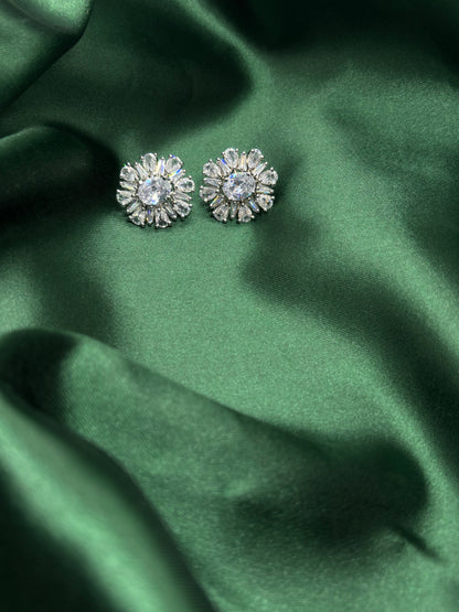 Crystal Bloom American Diamond Pendant Set