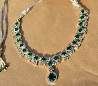 Emerald Cascade Royale Necklace Set