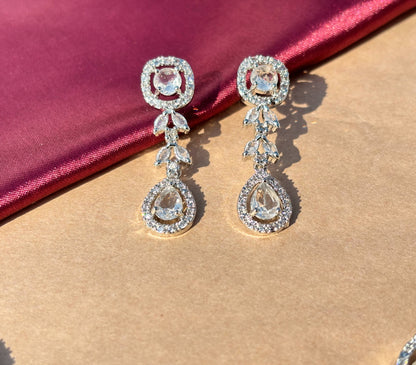 Royal Radiance American Diamond Necklace & Earrings Set