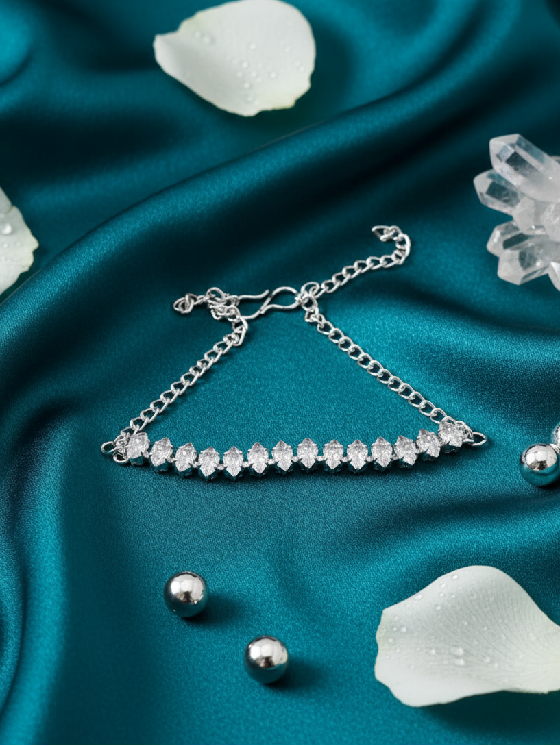 Marquise Crystal Chain Bracelet