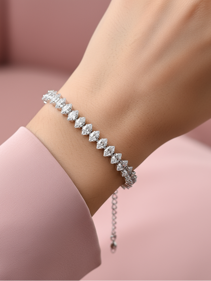 Marquise Crystal Chain Bracelet