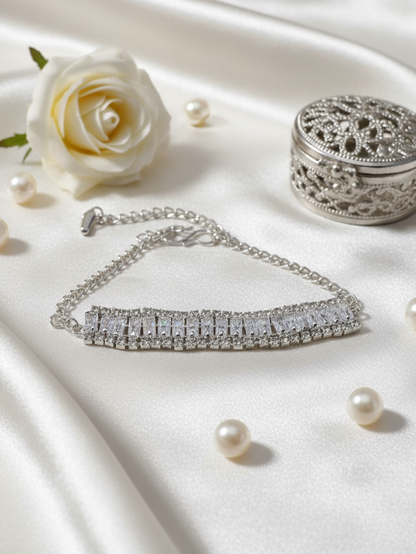 Triple Row Baguette Bracelet
