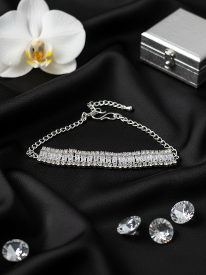 Triple Row Baguette Bracelet