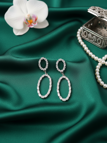 Double Oval Hoop Earrings
