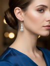 Crystal Huggie Drop Earrings