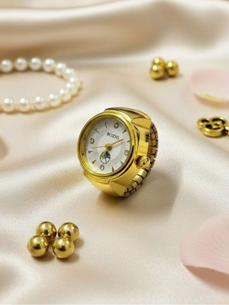 Golden Watch Ring