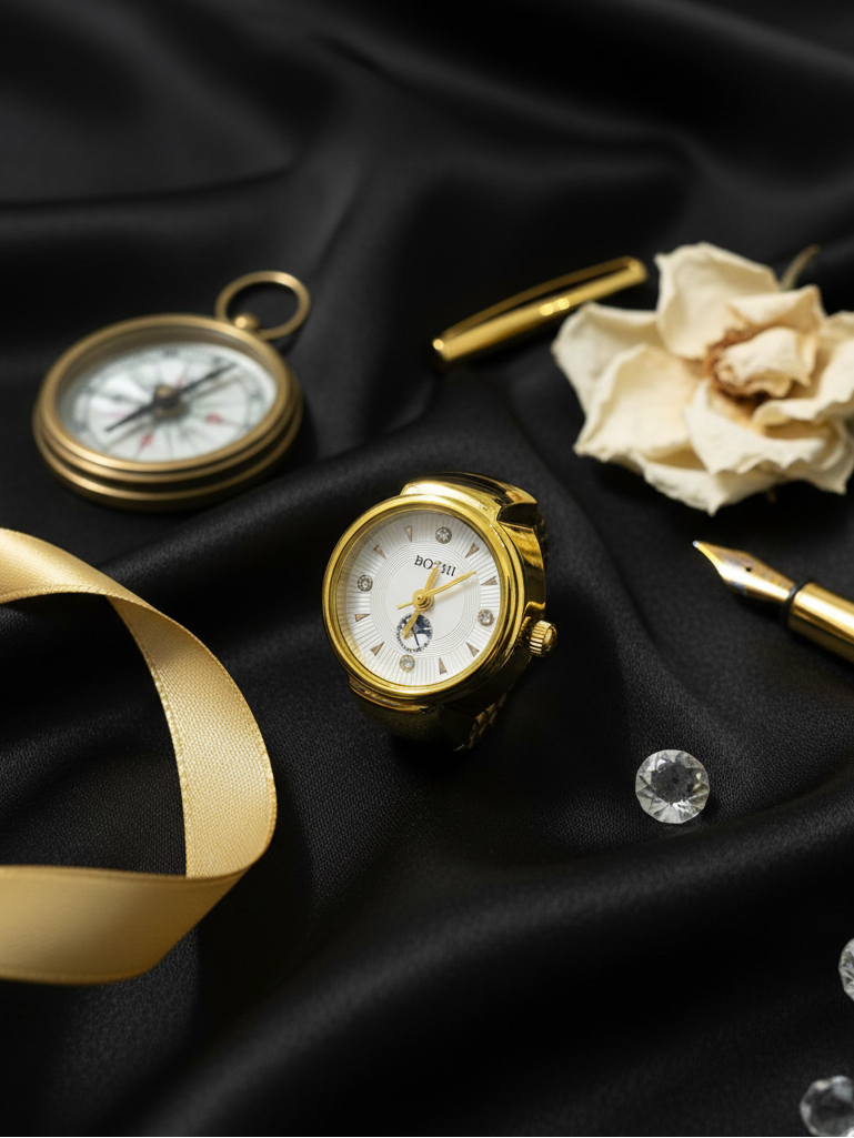 Golden Watch Ring
