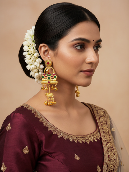 Sacred Cow Temple Earrings
