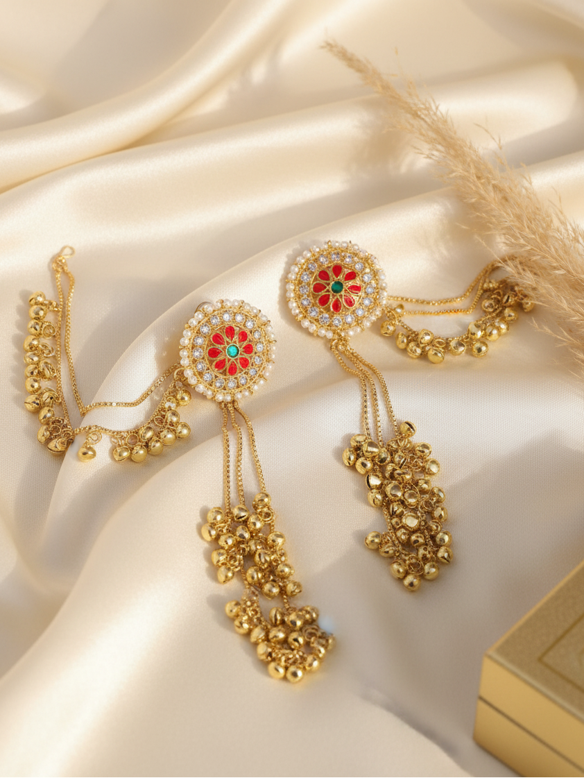 Maharani Ghungroo Ear Cuff Earrings