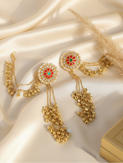Maharani Ghungroo Ear Cuff Earrings
