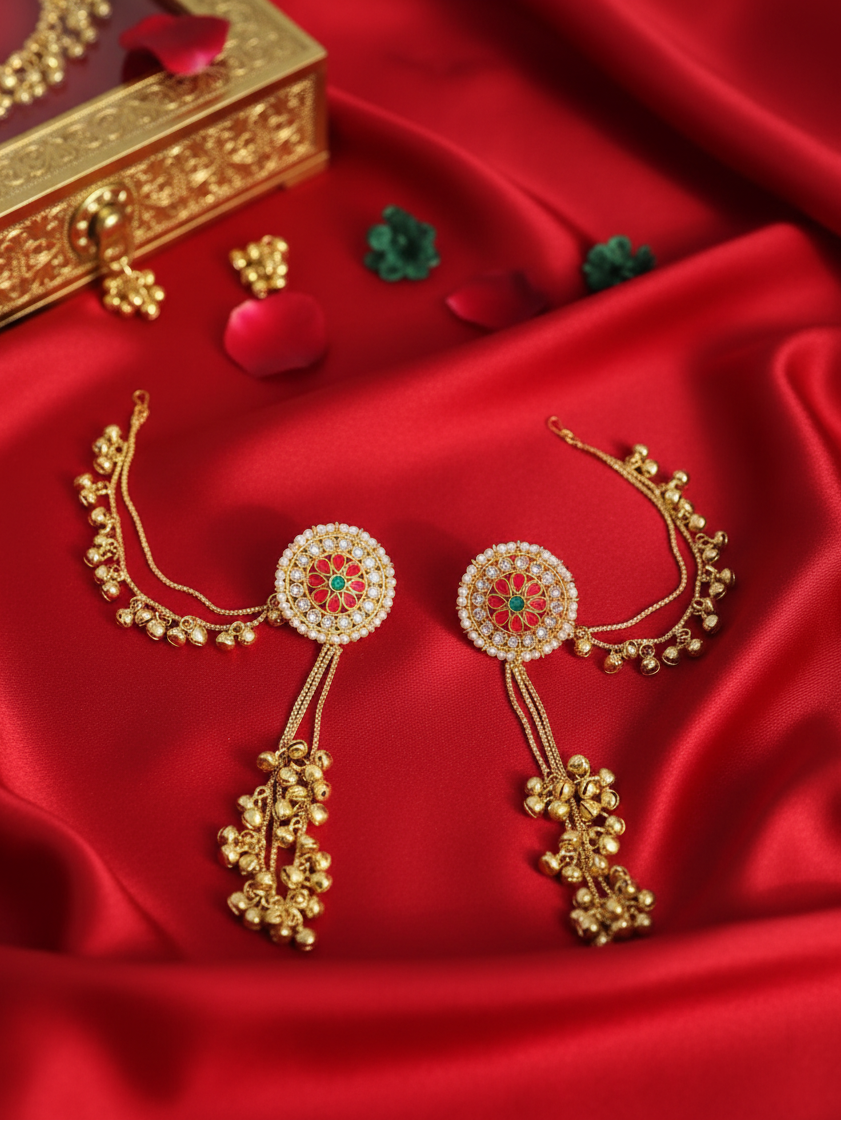 Maharani Ghungroo Ear Cuff Earrings