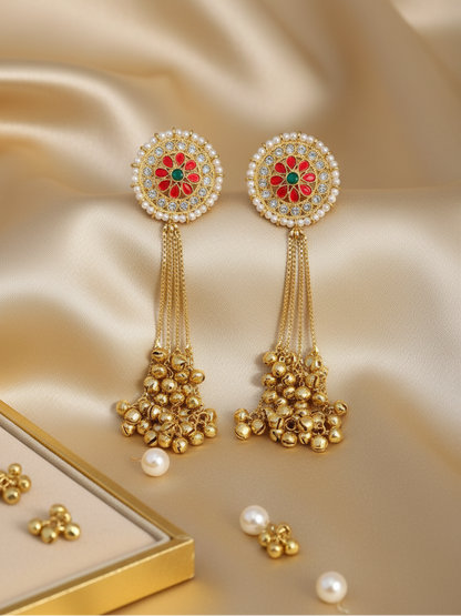 Maharani Ghungroo Ear Cuff Earrings