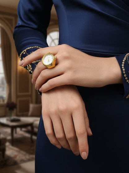 Golden Watch Ring