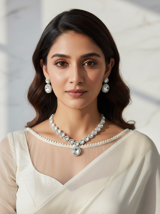 Celeste Crystal Necklace Set