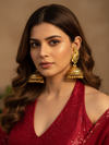 Mayura Royale Kundan Jhumka Earrings