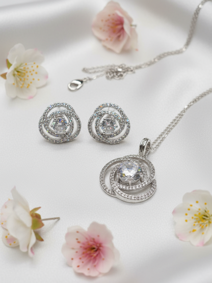 Radiant Orbit Crystal Jewelry Set