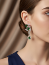 Emerald Luxe Chandelier Earrings