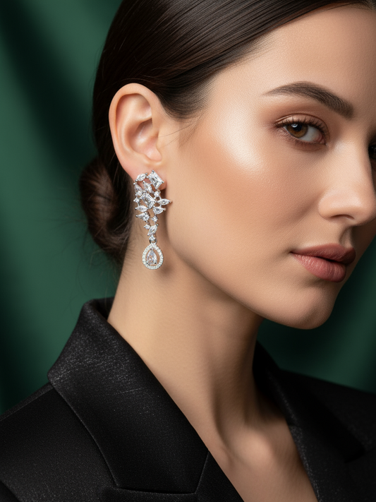Crystal Cascade Luxury Chandelier Earrings