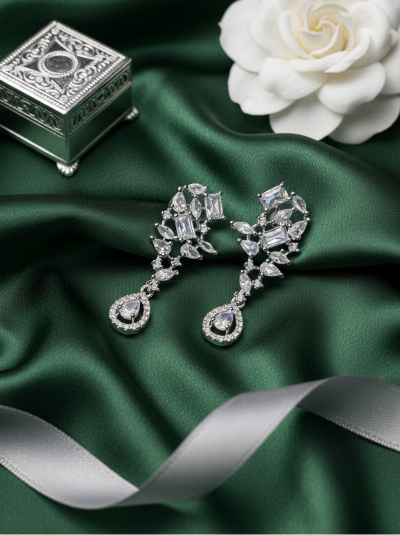 Crystal Cascade Luxury Chandelier Earrings