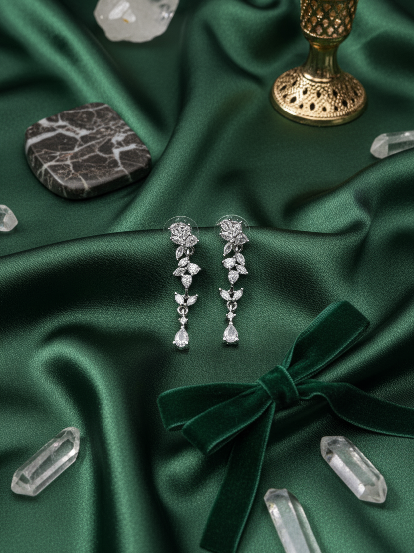 Crystal Elegance Drop Earrings