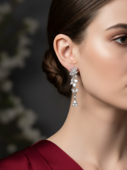 Crystal Elegance Drop Earrings