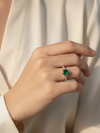 Emerald Horizon Adjustable Ring