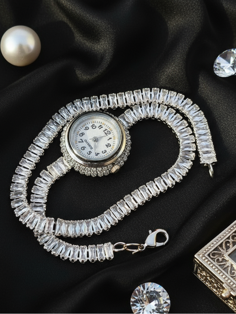 Baguette Crystal Watch Bracelet