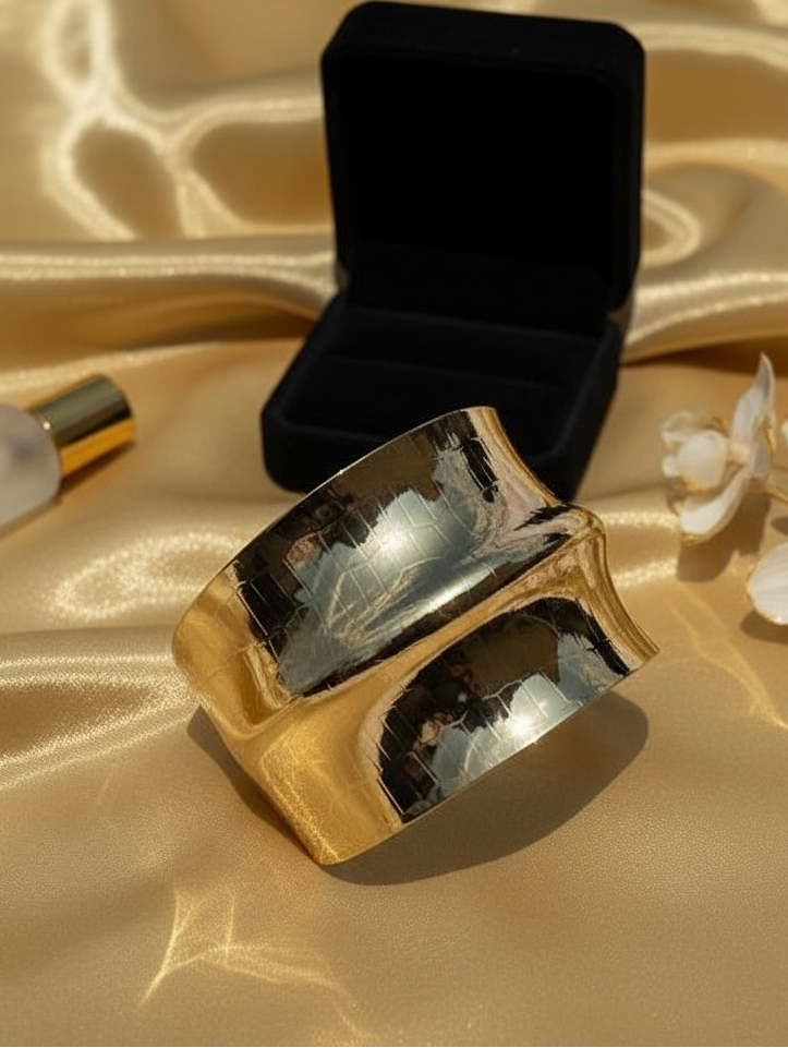 Gold Mirror Cuff Bracelet