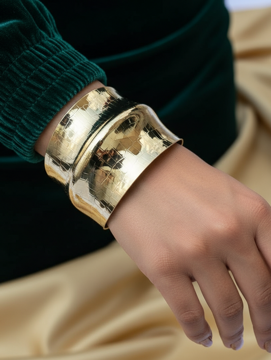 Gold Mirror Cuff Bracelet