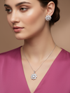 Crystal Bloom American Diamond Pendant Set