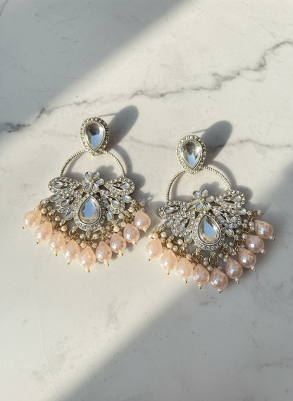 Noor Kundan Pearl Drop Earrings